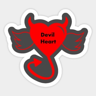 devil heart (red) Sticker